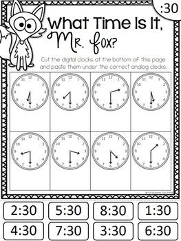 Telling Time | Time worksheets, Telling time worksheets, First ...