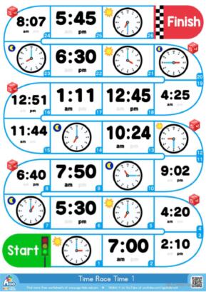 7 Digital clock English ESL worksheets pdf &  doc
