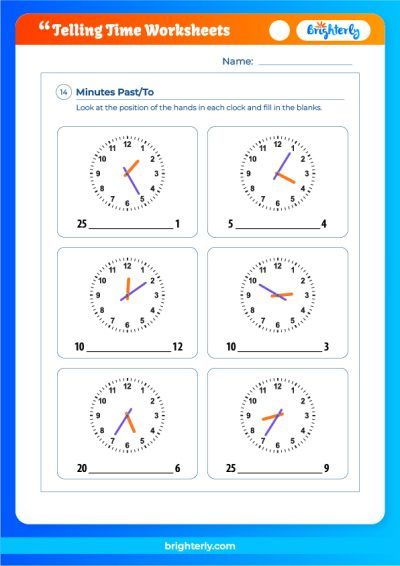 Free Printable Telling Time Worksheets - How To Tell Time Worksheets