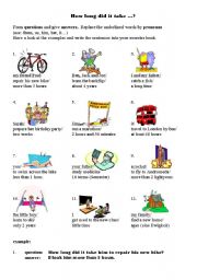 duration - how long did it take...? - ESL worksheet by hoefle