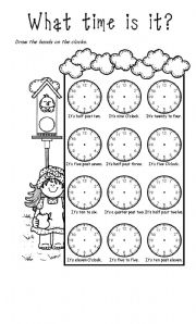 Time - ESL worksheet by KarenM.
