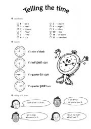 time worksheet esl adults