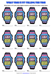 time worksheet esl adults