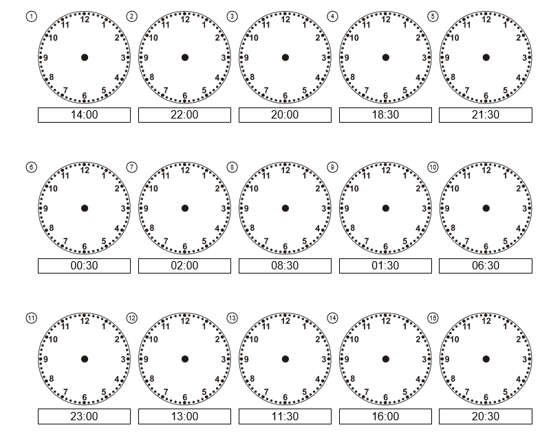 telling time worksheet for 2 grade (2) - Free Math Worksheets