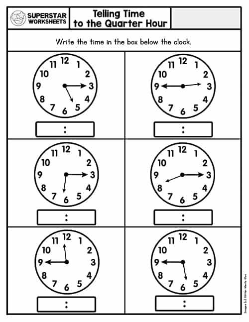 Telling Time Worksheets -Worksheets Library