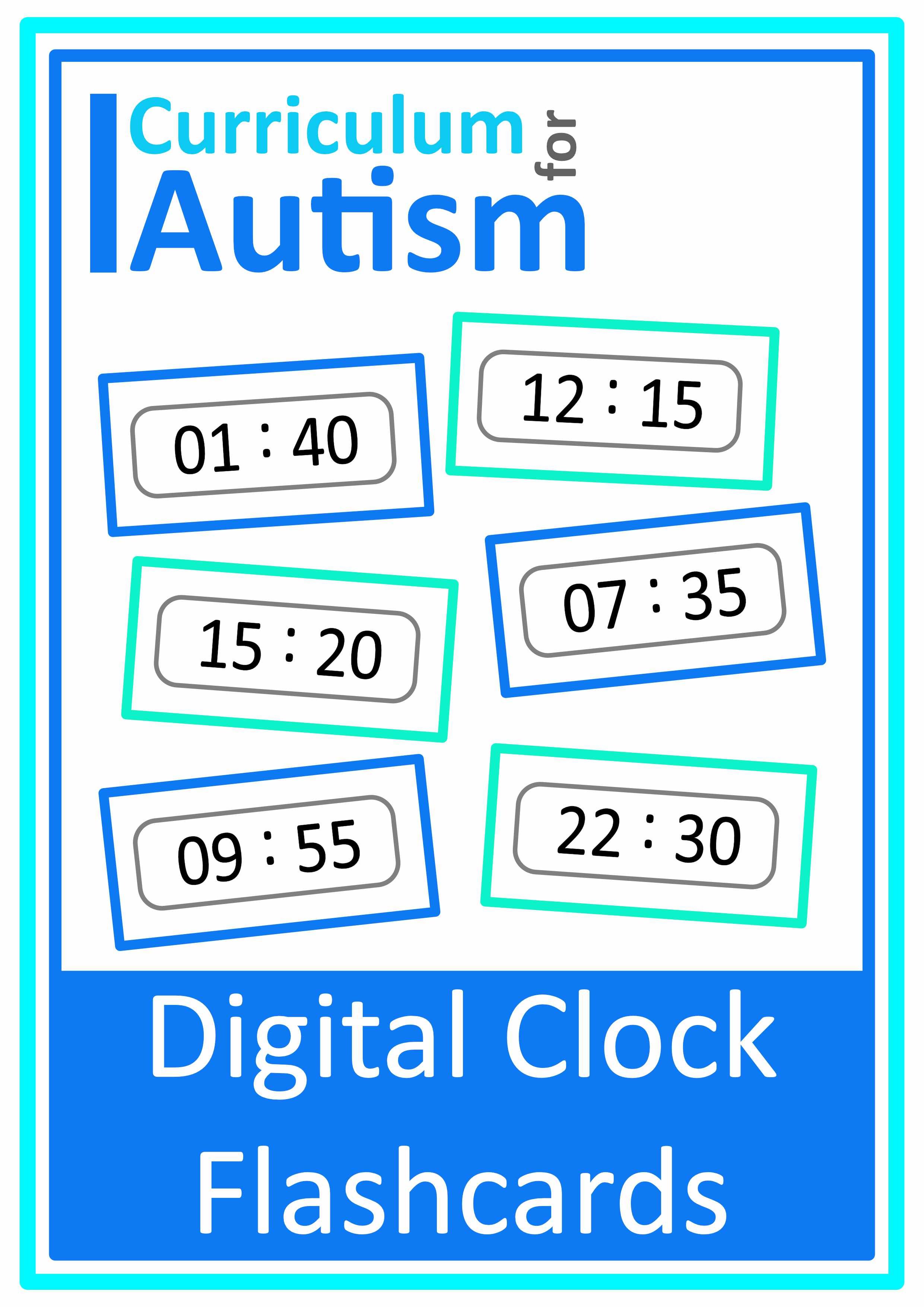 Tell the Time Clock Face Worksheets Autism Special Education ...