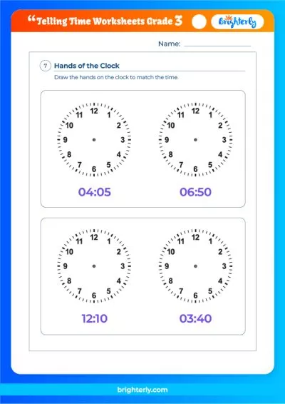 Third-Grade Time Worksheets: Grade 3 Teaching Resources for Parents