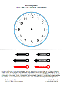 Handwriting for Kids - Mathematics - Clocks / Time (Telling Time)