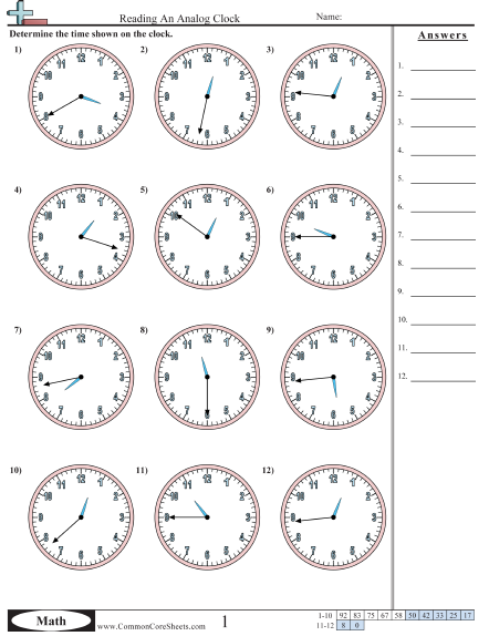 Time Worksheets | Free - Distance Learning, worksheets and more ...