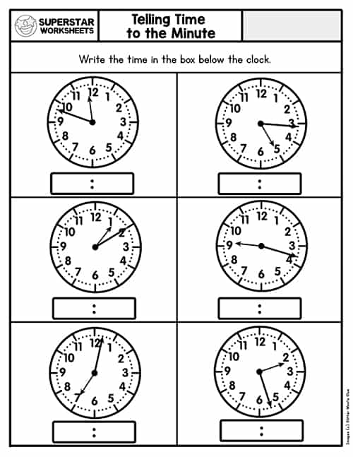 Telling Time Worksheets -Worksheets Library