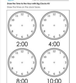 1st Grade Telling Time Worksheets | A Wellspring of Worksheets