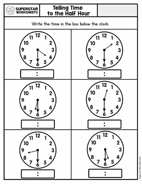 Telling Time Worksheets -Worksheets Library