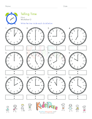 Telling Time Archives - Page 2 of 2 - KidsPressMagazine.com
