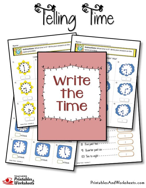 Telling Time Worksheets
