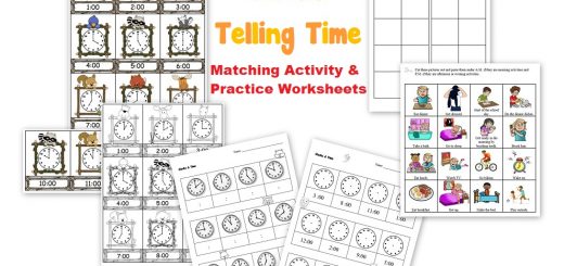 time worksheet homeschool