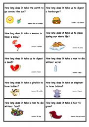 How long does it take...? - ESL worksheet by Klary