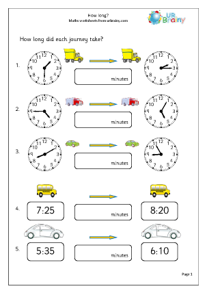 time worksheet how long does it take