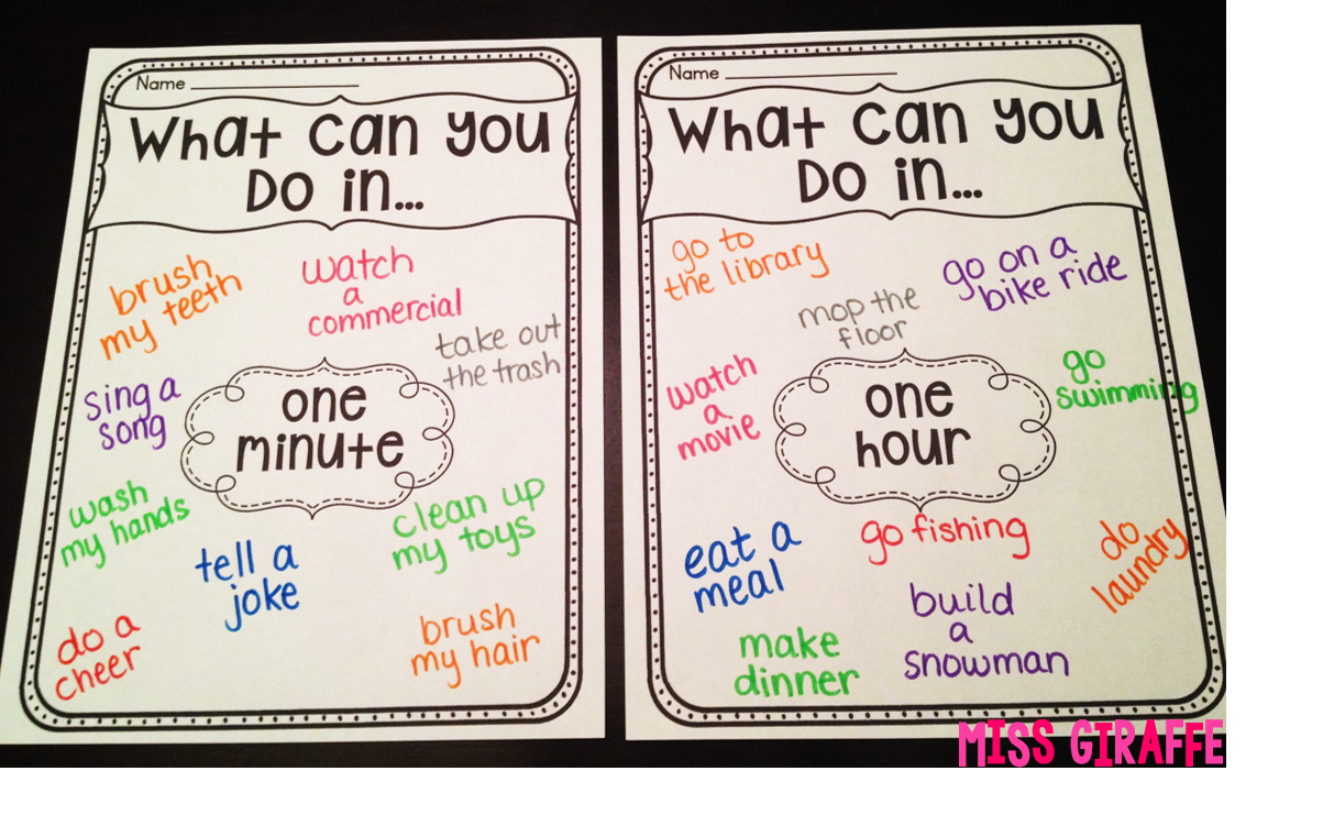 time worksheet how long does it take
