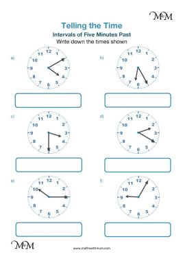 Telling the Time to 5 Minute Intervals - Maths with Mum
