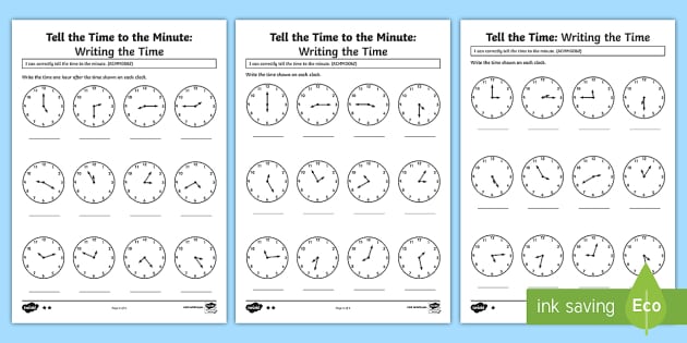 Telling the Time Worksheets | Year 3-4 Maths Resources