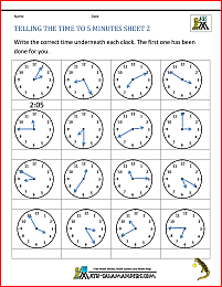 Time Worksheets