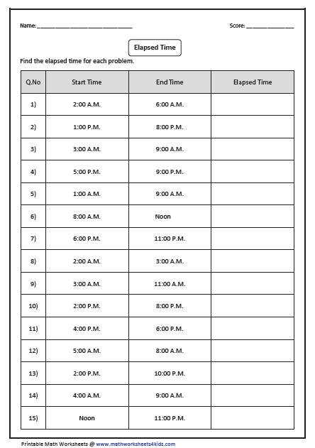 time worksheet ks2 nearest 5