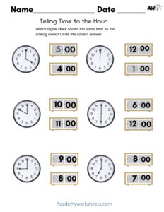 Analog Archives - Academy Worksheets