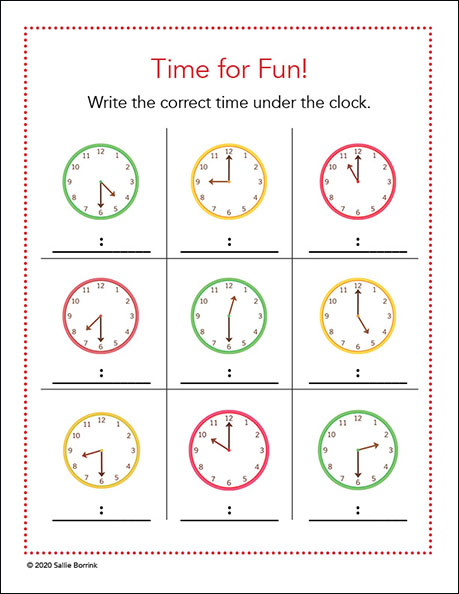 Telling time by the hour worksheet   - Worksheets ...