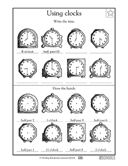 time worksheet pdf
