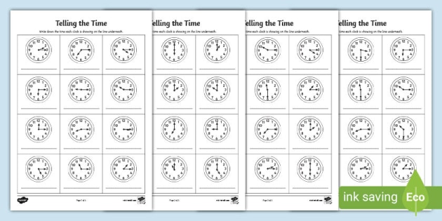 Teaching Time Worksheets | Telling Time | Primary Resources