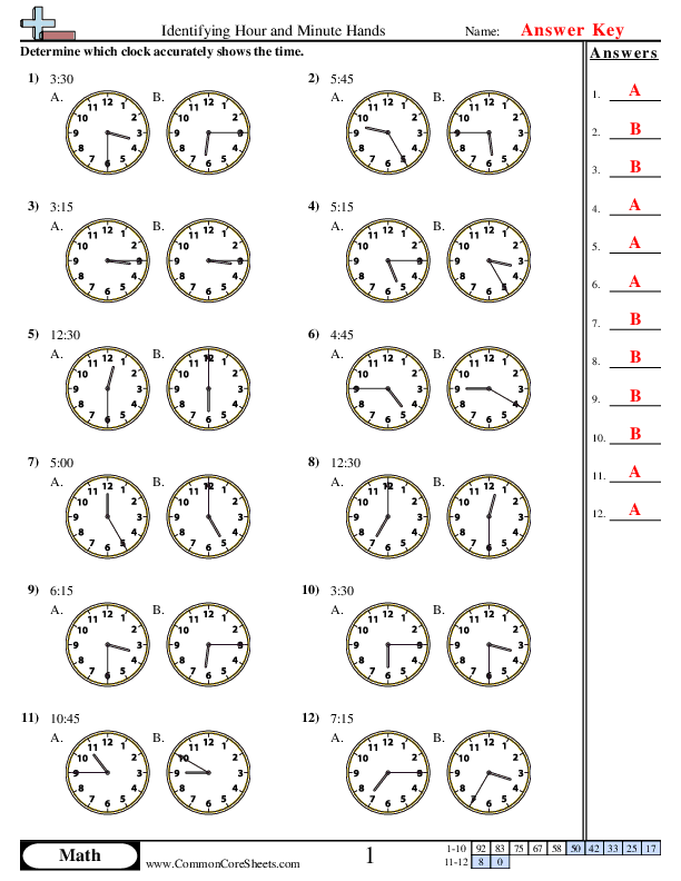 Time Worksheets