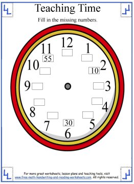 Teaching Time - Five Minutes