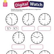 time worksheet to the nearest
