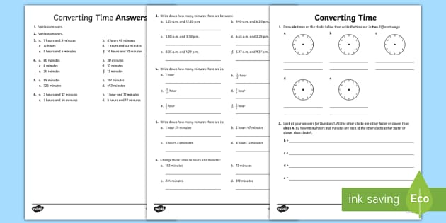 time worksheet twinkl