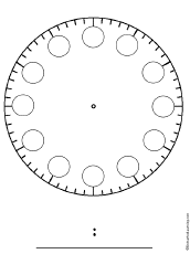 Blank Clock - Printable Worksheets: EnchantedLearning.com