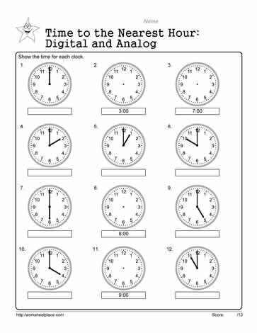 Telling-Time-Worksheet-21 Worksheets