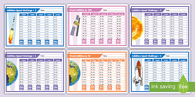 Addition Speed Challenge Pack | Addition Timed Test | Twinkl