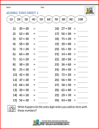 Third Grade Addition Worksheets