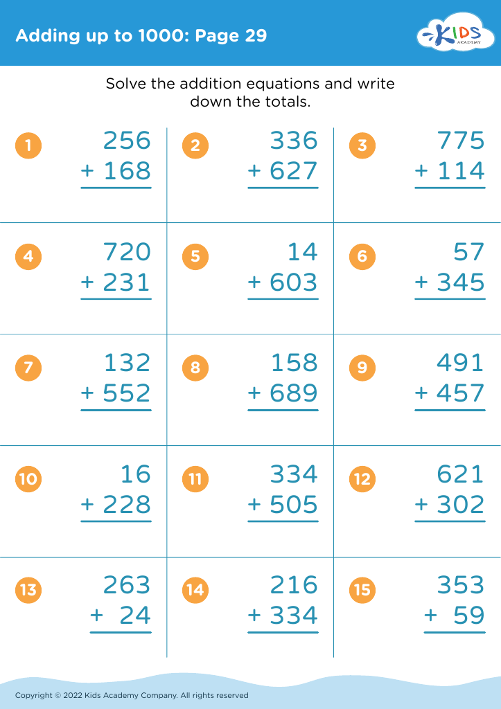 Free Understanding time Addition Worksheets for Ages 5-8