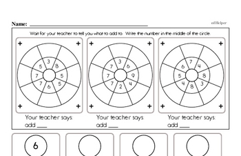 First Grade Mad Minute Timed Math Drill Worksheets | edHelper.com