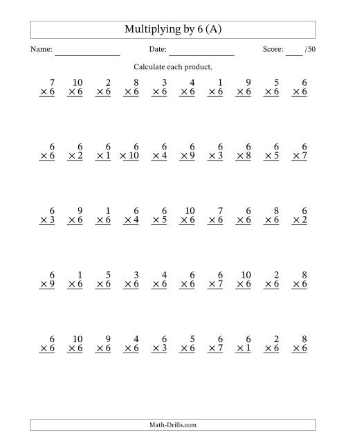 timed math worksheet