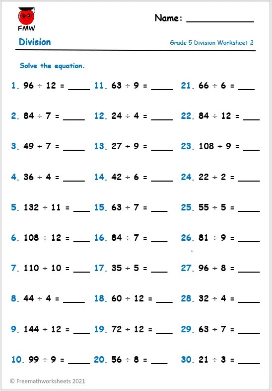 Grade 5 Times Tables Challenges | Free Printables | Worksheets