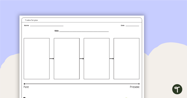 Blank Timeline Template | Teach Starter