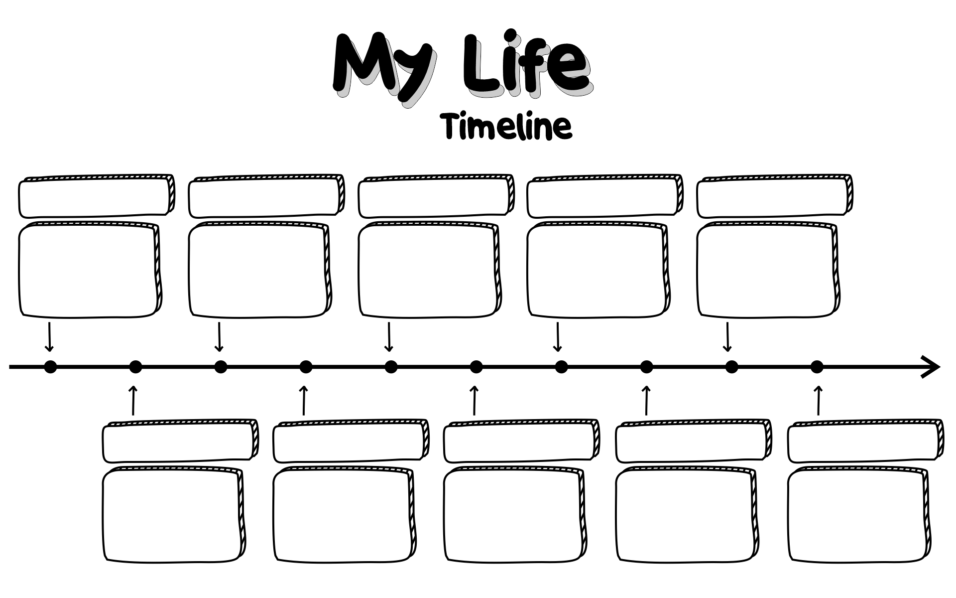 17 Blank Printable Timeline Worksheets - Free PDF at worksheeto.com