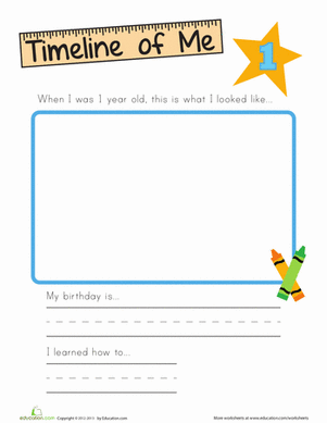 timelines for kids worksheet