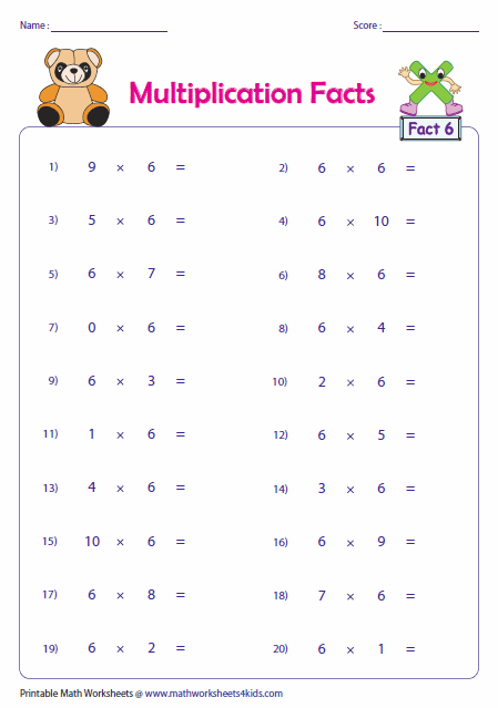 times facts worksheet