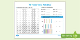 8 Times Table - KS2 Mathematics Worksheet (teacher made)