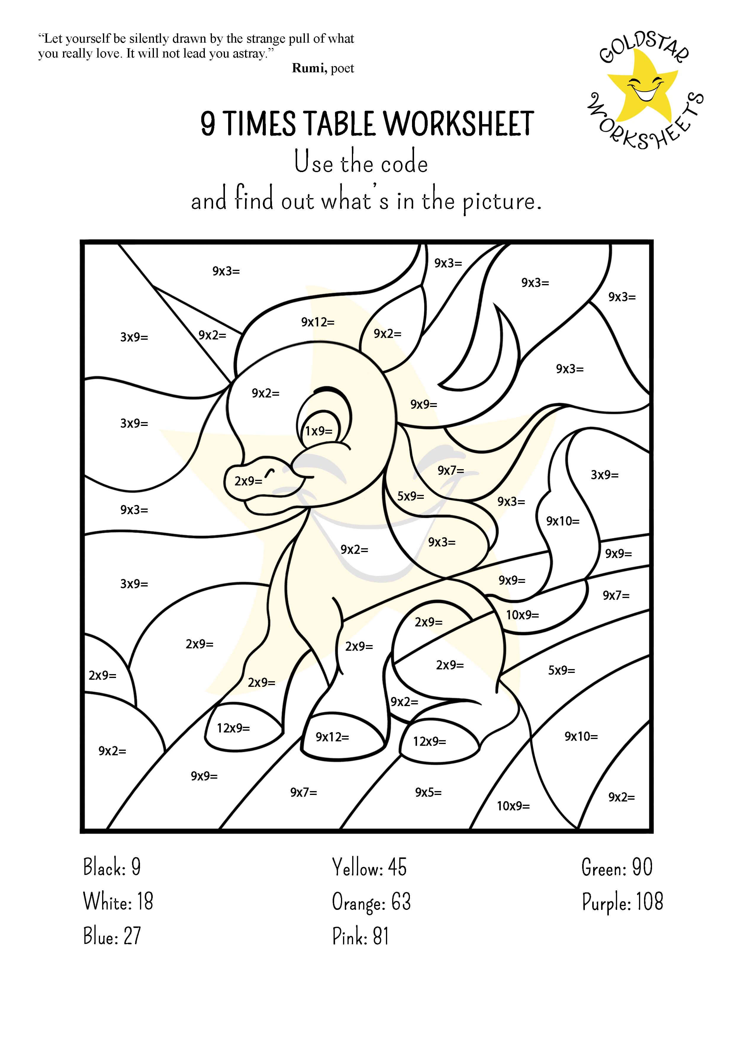 Free Printable Times Tables Worksheets from Goldstar Worksheets (PDF ...