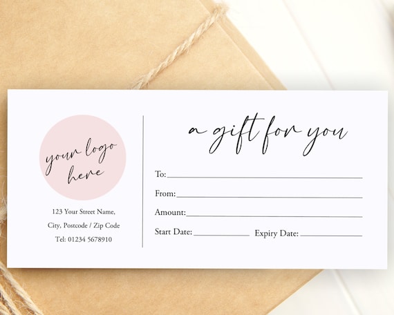 tiny print gift certificate code