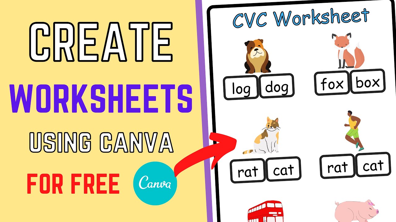 How To Create Worksheets Using Canva (FREE)